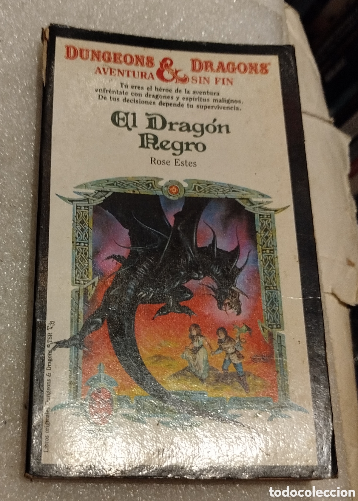 Libros de segunda mano: El drag&oacute;n negro. Dungeons and Dragons. TIMUN MAS