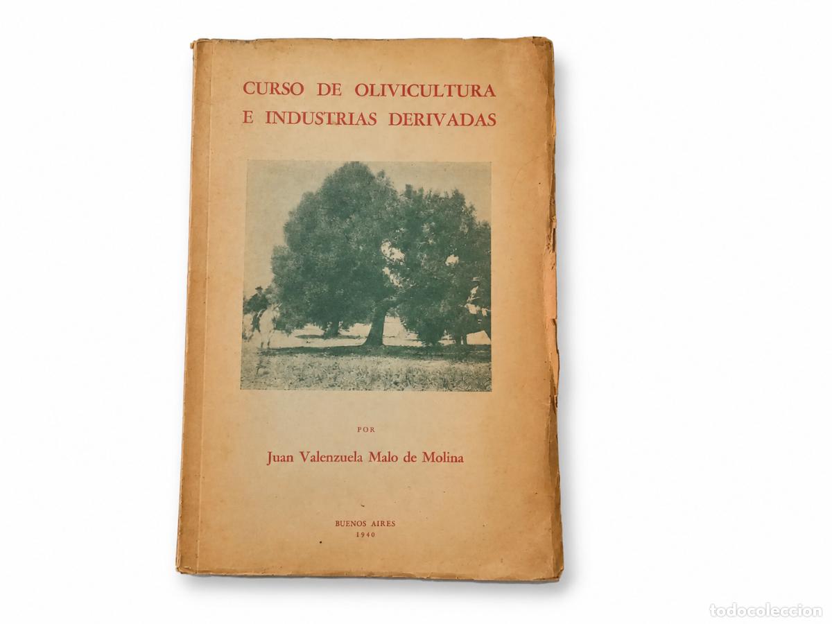 Libros de segunda mano: JUAN VALENZUELA MALO DE MOLINA &ndash; CURSO DE OLIVICULTURA E INDUSTRIAS DERIVADAS &ndash; BUENOS AIRES &ndash; LM