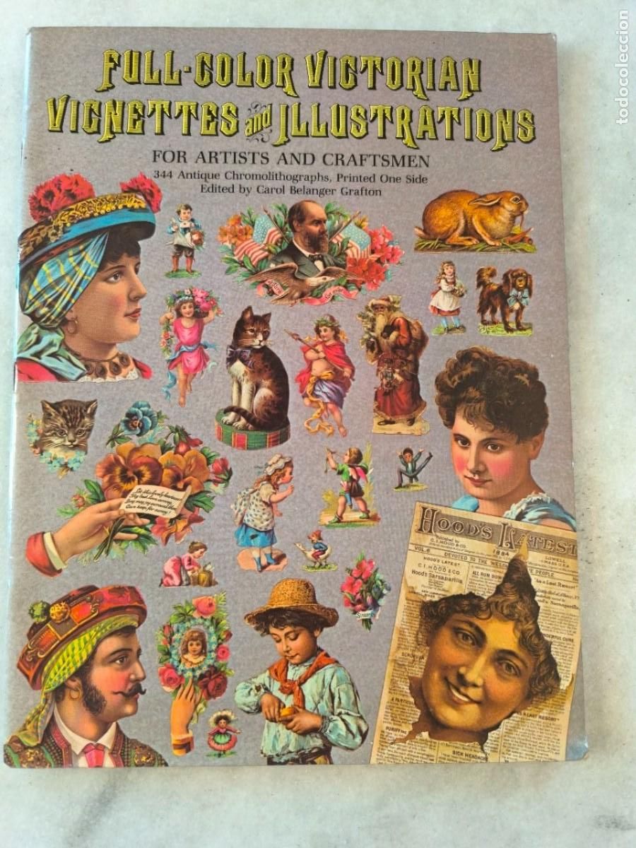 Libros de segunda mano: FULL COLOR VICTORIAN VIGNETTES AND ILLUSTRATIONS FOR ARTISTS AND CRAFTSMEN