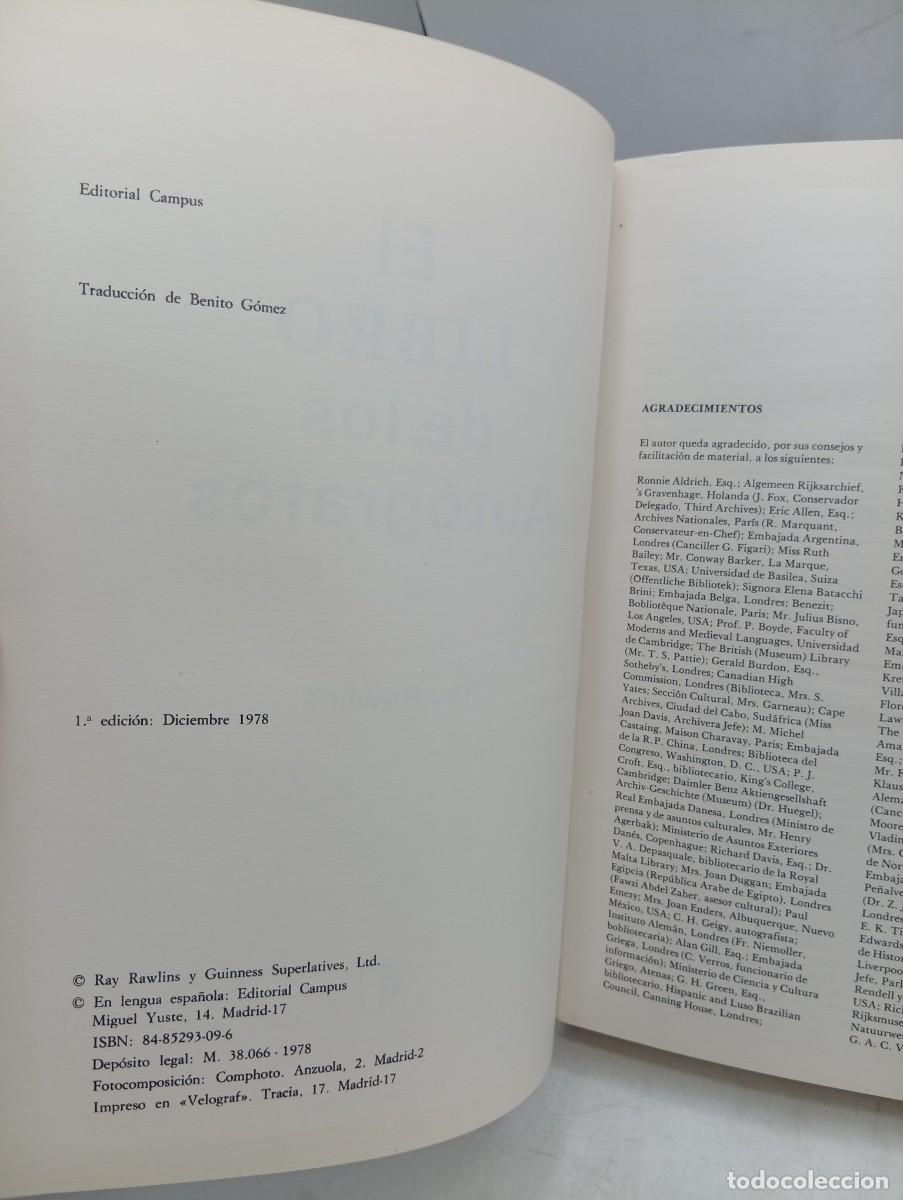 Libros de segunda mano: EL LIBRO DE LOS AUTOGRAFOS. RAY RAWLINS. EDITORIAL CAMPUS. 1978. PAGS : 244. - Foto 3