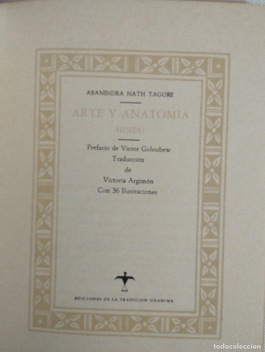 Libros de segunda mano: Arte y anatom&iacute;a hind&uacute;. Abanindra Nath Tagore - Foto 4