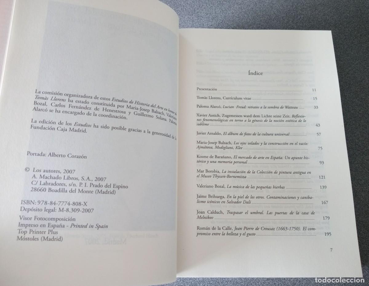 Libros de segunda mano: Estudios De Historia Del Arte En Honor De Tom&aacute;s Llorens - Foto 7
