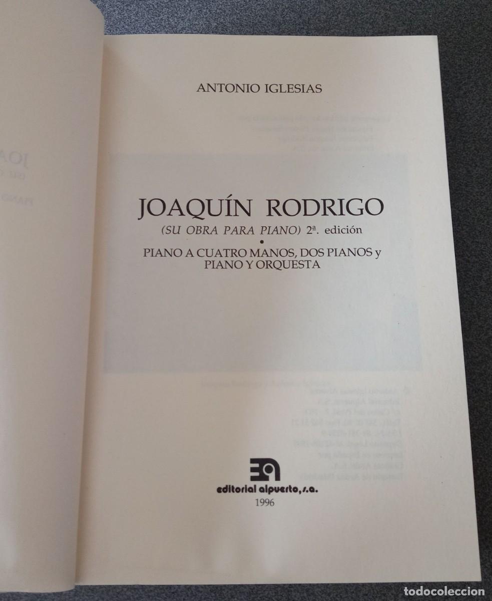 Libros de segunda mano: Joaqu&iacute;n Rodrigo Antonio Iglesias - Foto 4