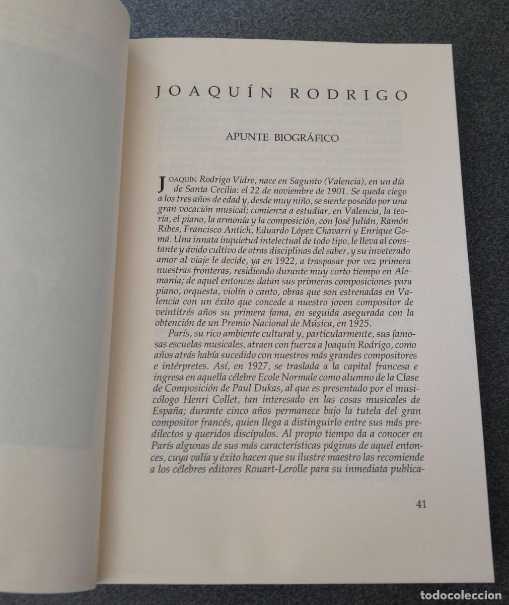 Libros de segunda mano: Joaqu&iacute;n Rodrigo Antonio Iglesias - Foto 10