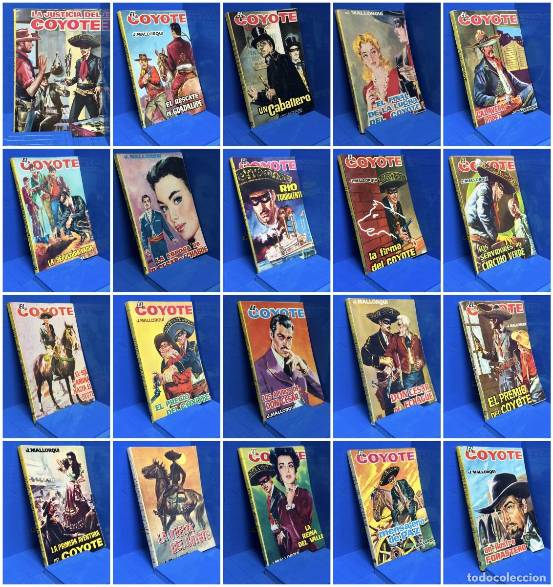 Libri di seconda mano: LOTE DE 99 NOVELAS EL COYOTE - JOS&Eacute; MALLORQU&Iacute; - ED. CID