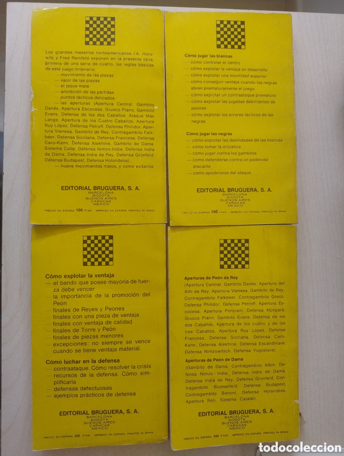 Libros de segunda mano: Lote completo 4 libros de Ajedrez &ndash; Reinfeld / Horowitz &ndash; Bruguera - Foto 2