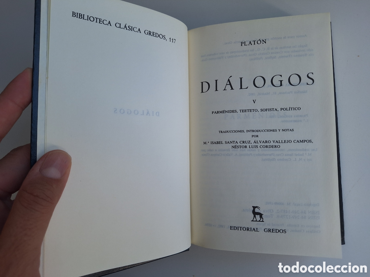 Libros de segunda mano: PLATON, Dialogos V (Clasica Gredos) - Foto 8