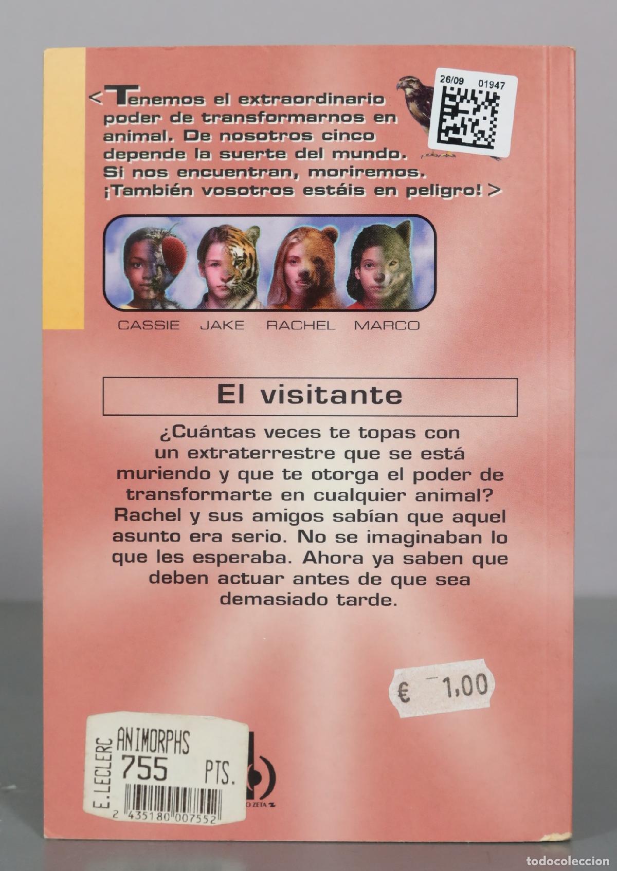 Libros de segunda mano: Animorphs 2. El visitante - K. A. Applegate - Ediciones B - Foto 2