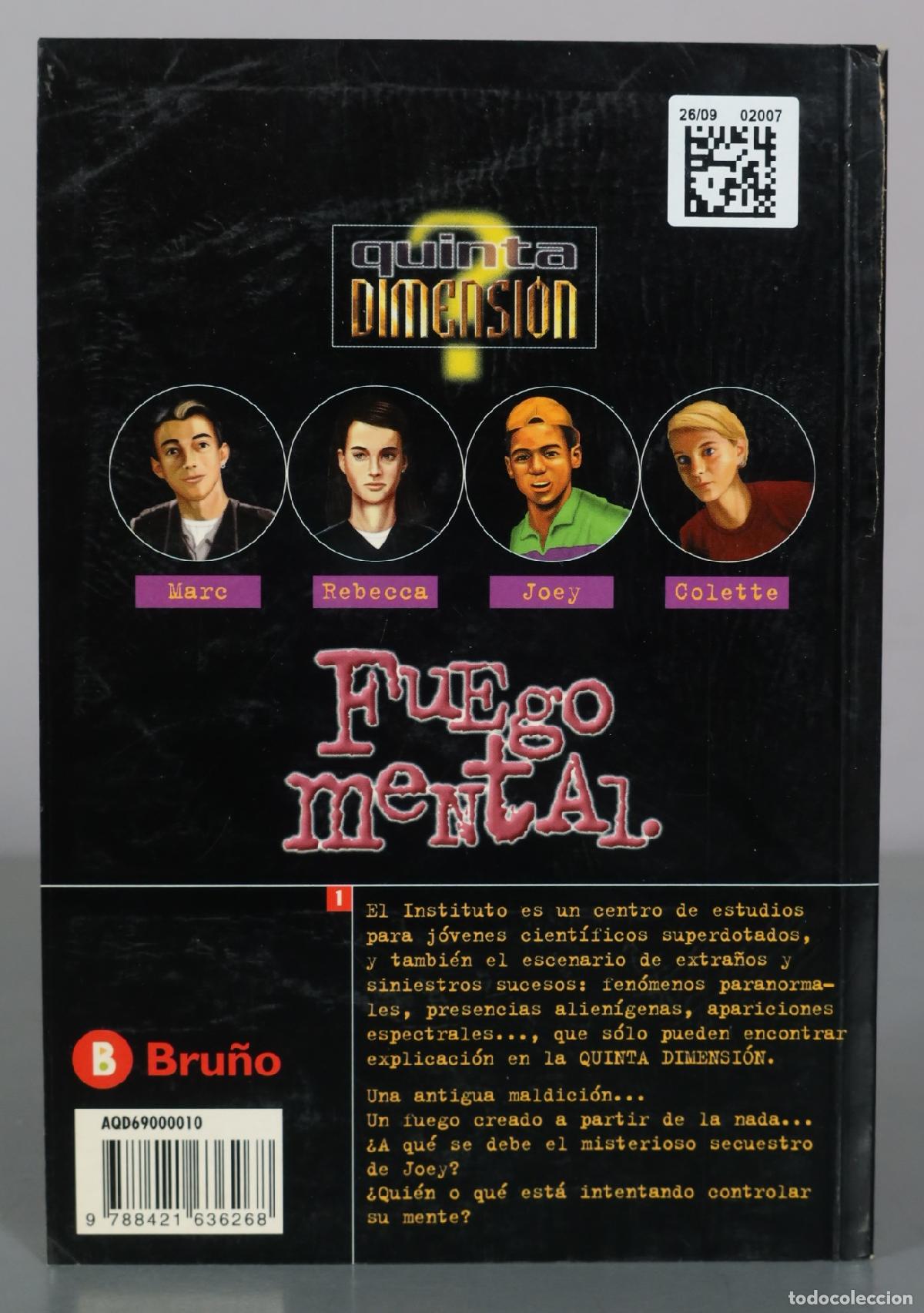 Libros de segunda mano: Quinta Dimension - Fuego Mental - Mathew Stone - Bru&ntilde;o - Foto 2