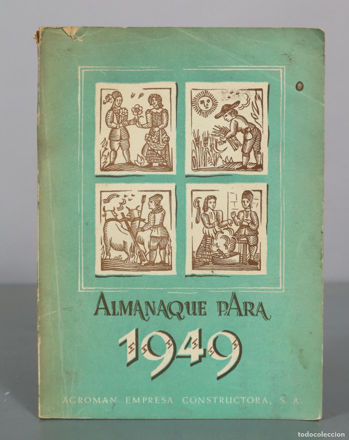 Libros de segunda mano: Almanaque - Agroman Empresa Constructora 1949