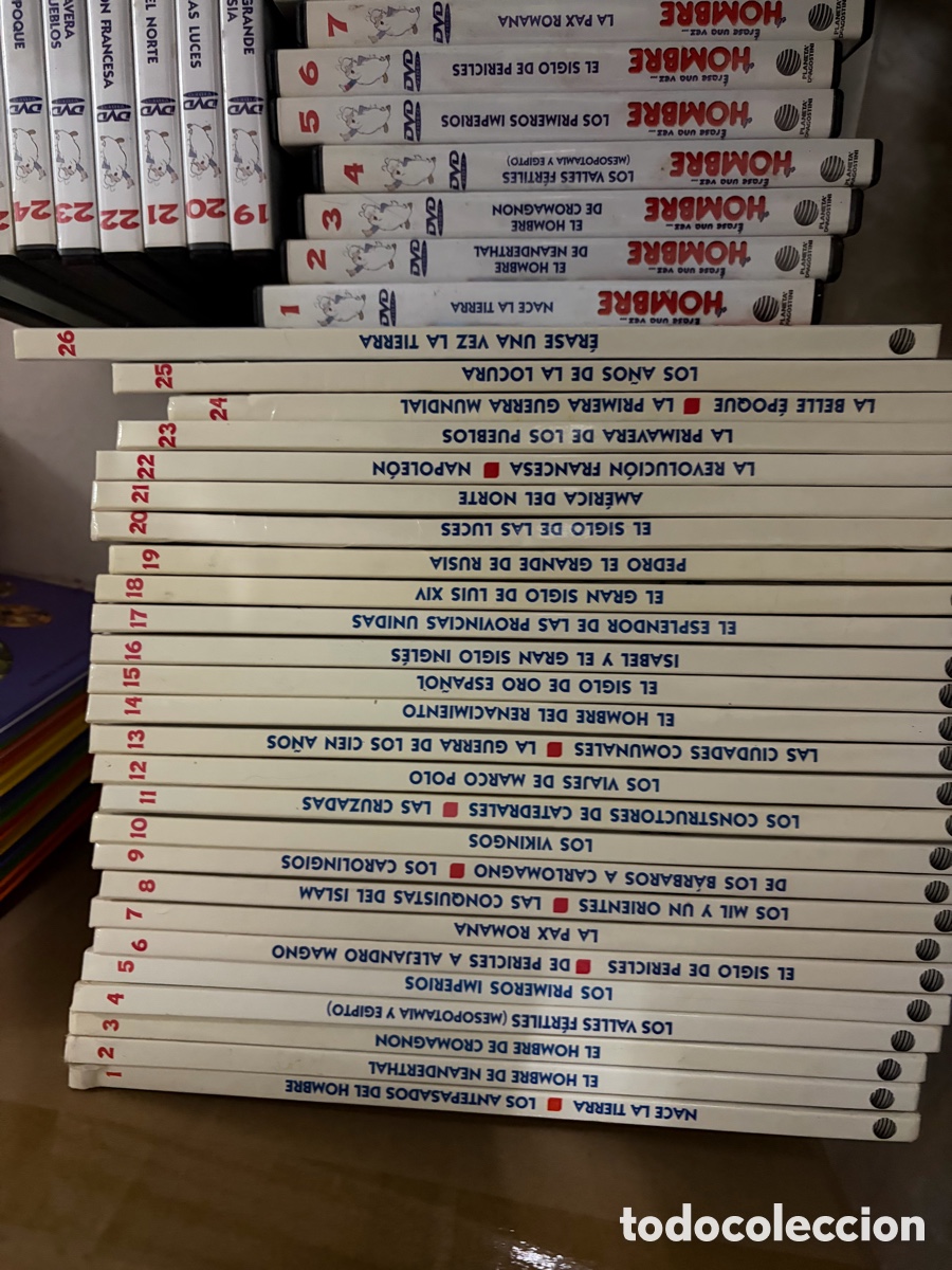 Libros de segunda mano: &Eacute;rase una vez el hombre, 26 libros y 25 DVD - Foto 2