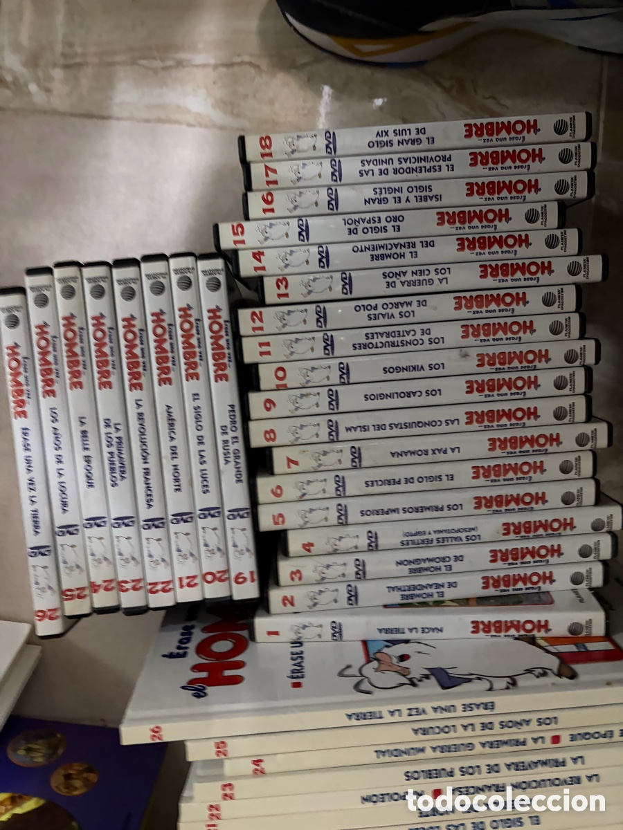 Libros de segunda mano: &Eacute;rase una vez el hombre, 26 libros y 25 DVD - Foto 3
