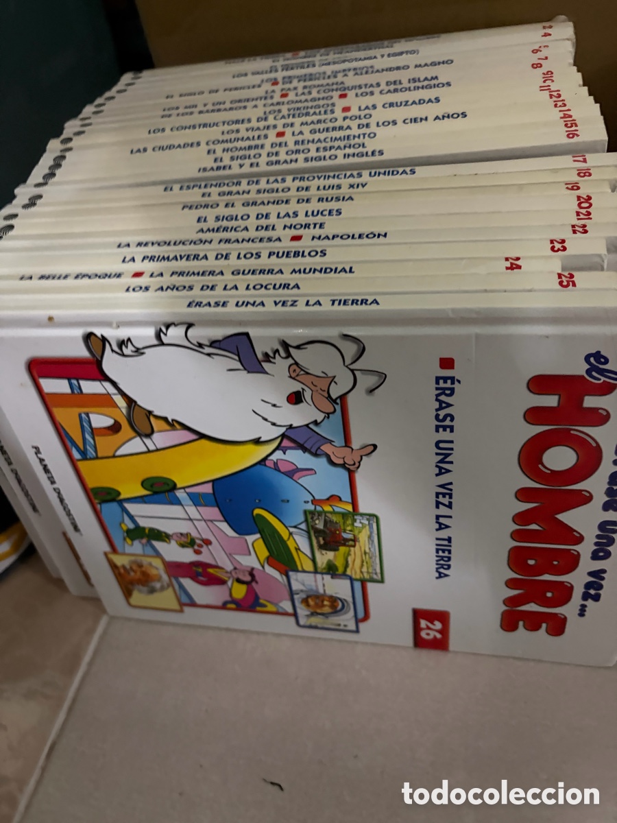 Libros de segunda mano: &Eacute;rase una vez el hombre, 26 libros y 25 DVD - Foto 5