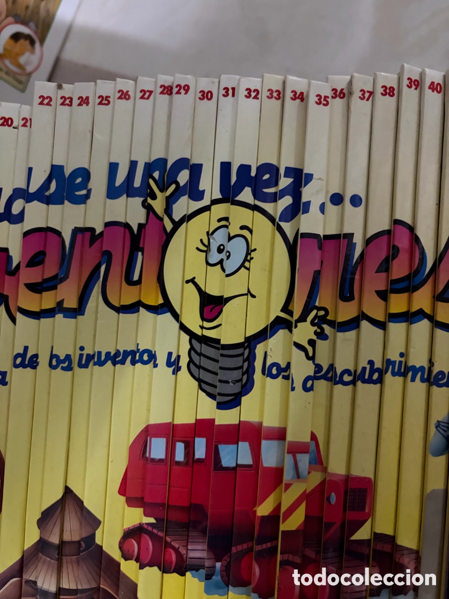 Libros de segunda mano: &Eacute;rase una vez los inventores 52 libros completa - Foto 2