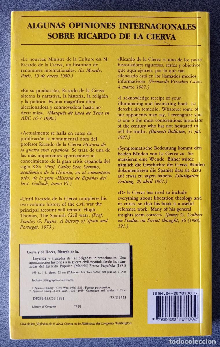 Libros de segunda mano: Los A&ntilde;os Mentidos Ricardo De La Cierva - Foto 11