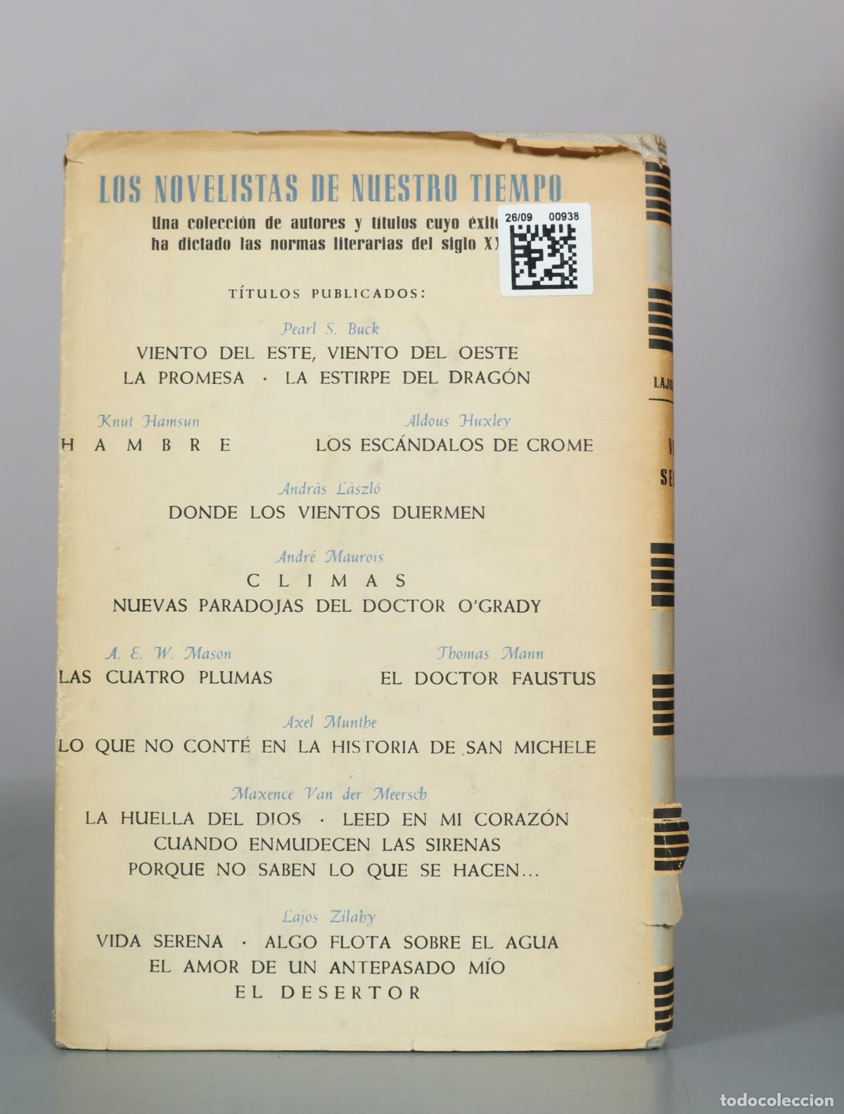Libros de segunda mano: Vida serena - Lajos Zilahy - Foto 2