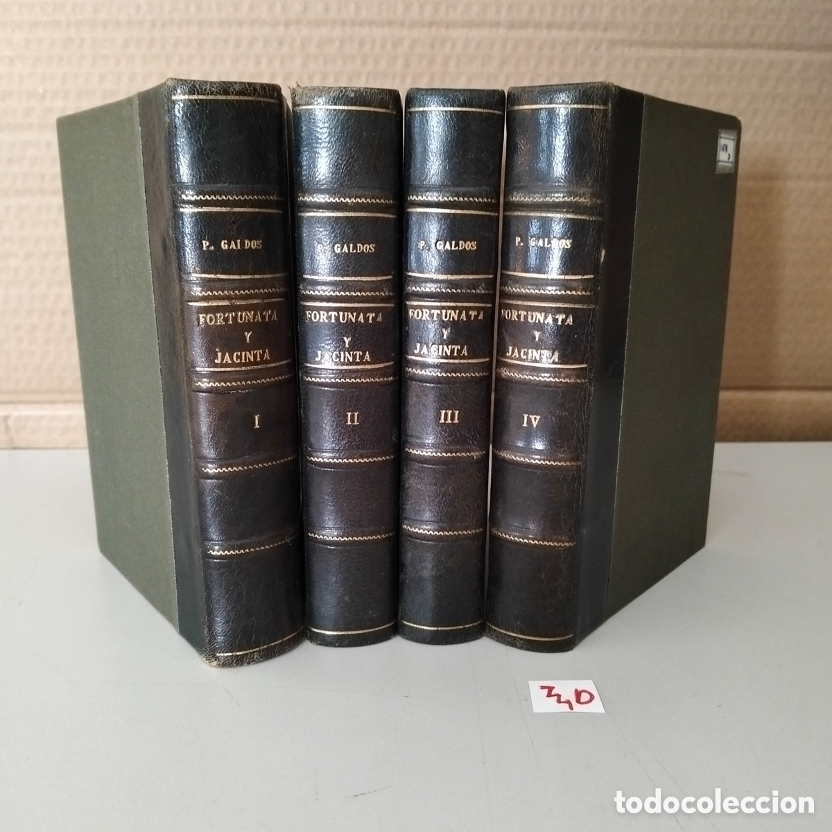 Libros de segunda mano: Fortunata y Jacinta, 4 tomos - escrita por B. P&eacute;rez Gald&oacute;s