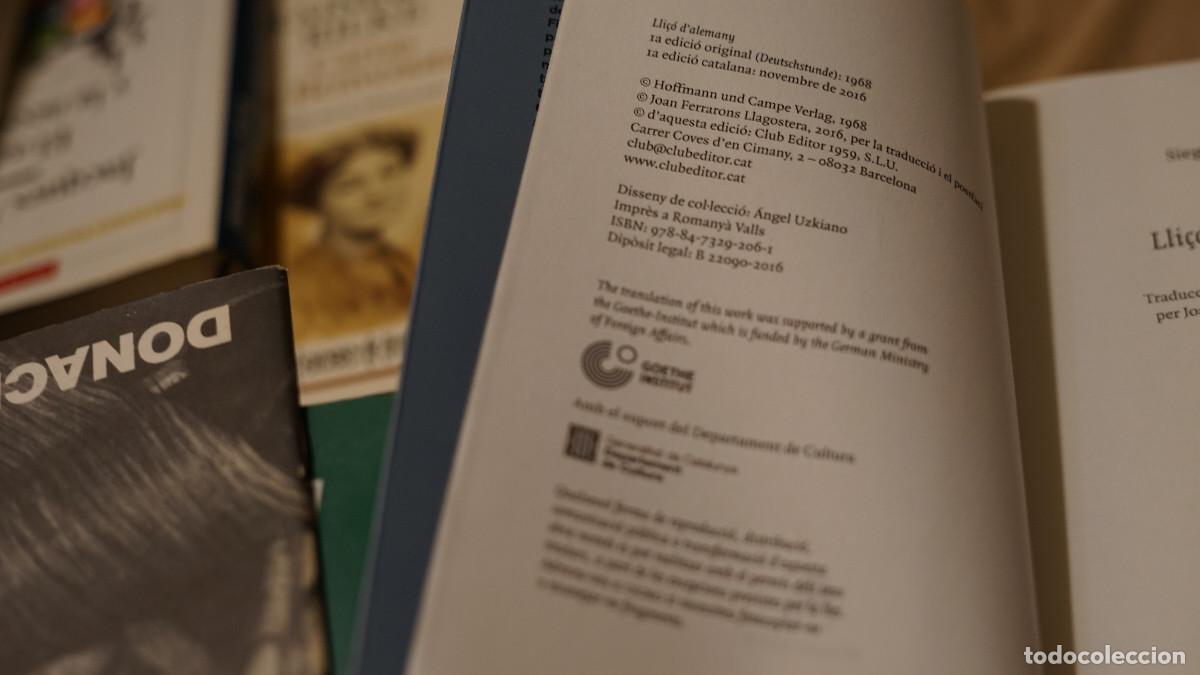 Libros de segunda mano: Siegrfried Lenz - Llic&ccedil;&oacute; dalemany - Club 2016 - Foto 2