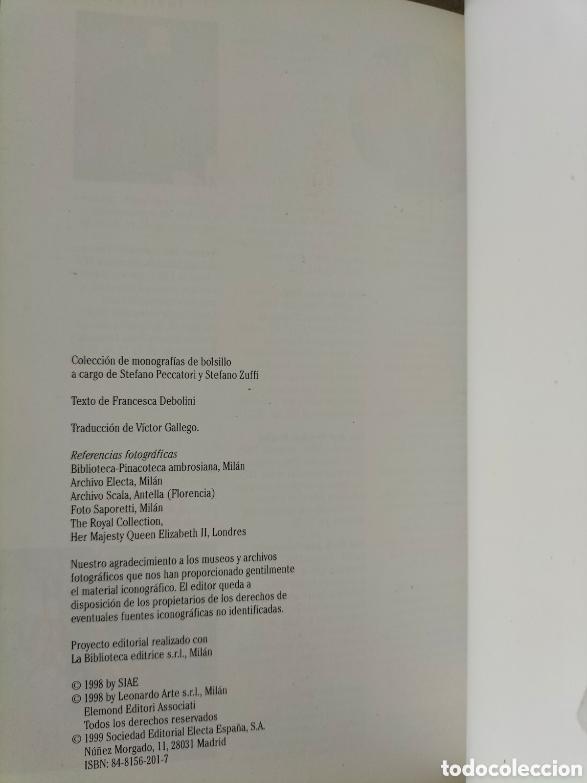 Libros de segunda mano: Artbook Leonardo. Electa bolsillo, 1999. Libro - Foto 6