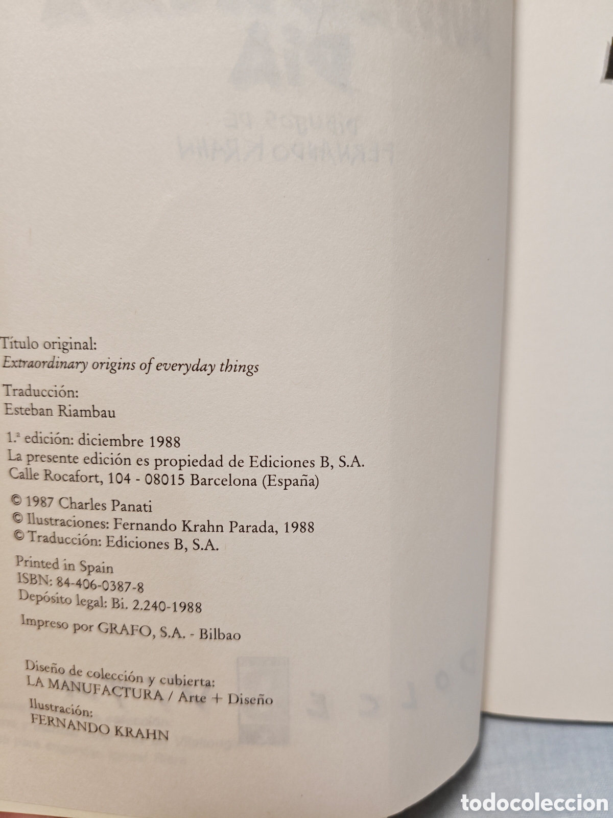 Libros de segunda mano: Las cosas nuestras de cada d&iacute;a, Charles Panati - Foto 3