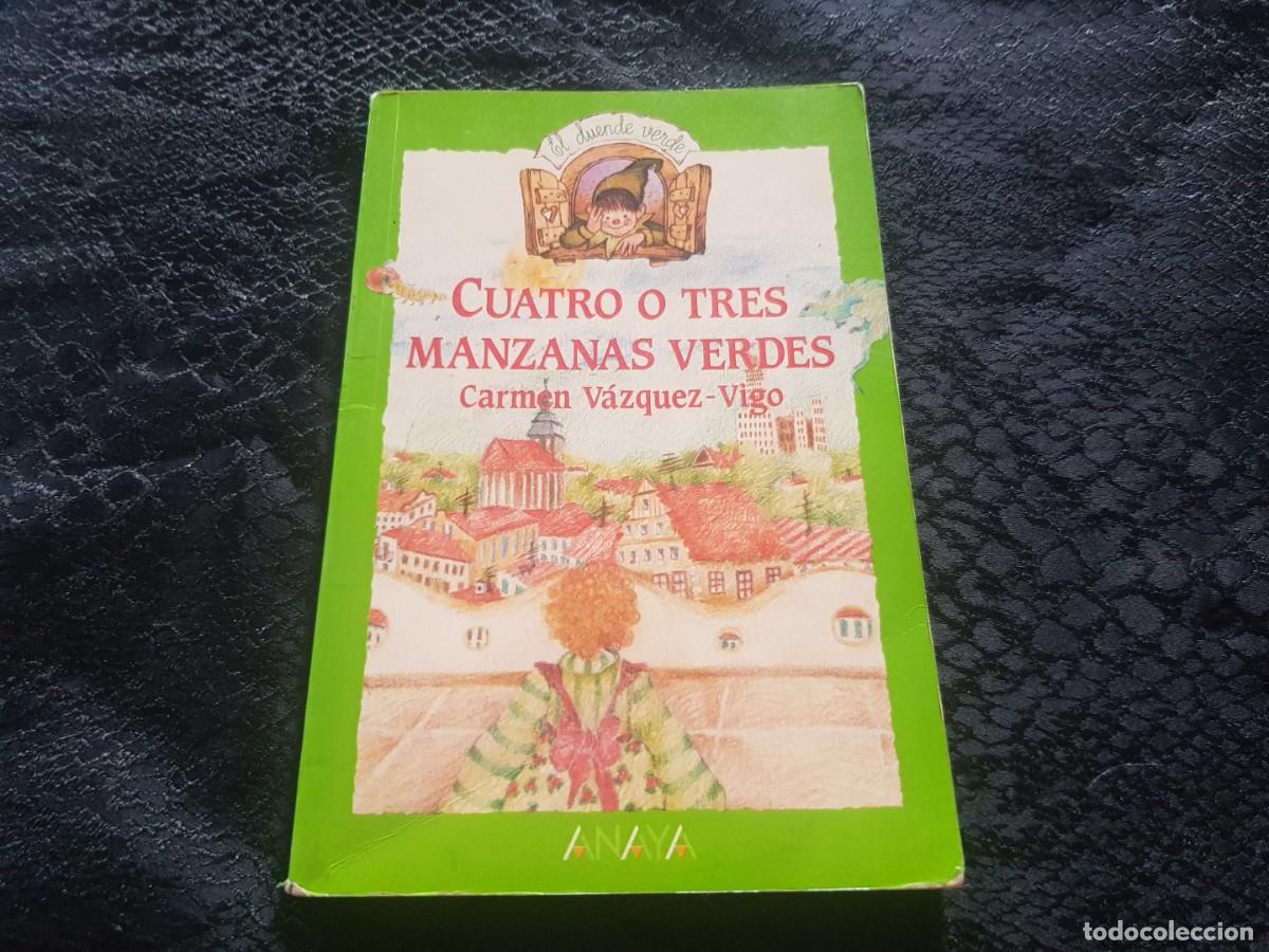 Second hand books: Cuatro o tres manzanas verdes - Carmen V&aacute;zquez Vigo (Anaya 1987)