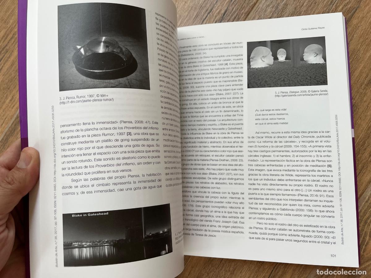 Libros de segunda mano: BOLET&Iacute;N DE ARTE 38 - a&ntilde;o 2017 UNIVERSIDAD DE M&Aacute;LAGA - Foto 12