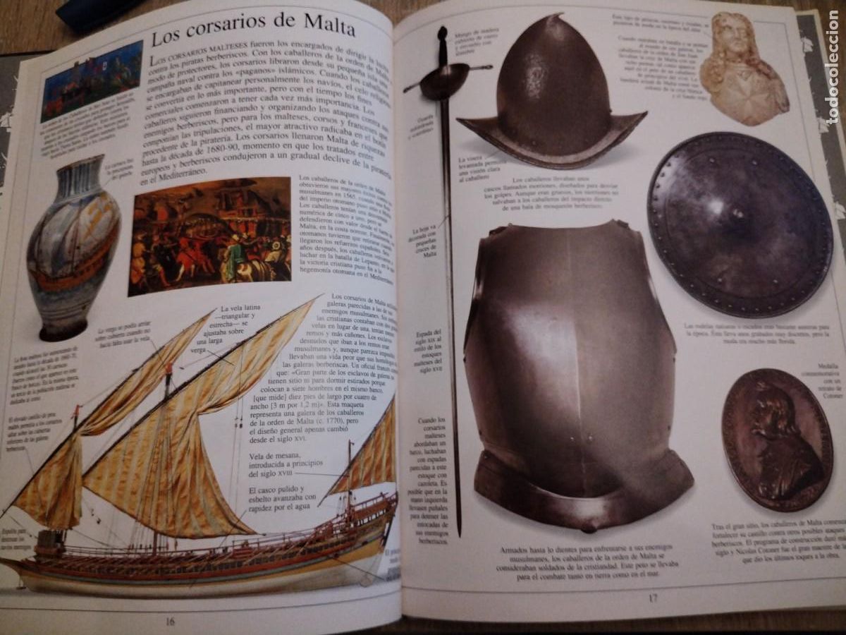 Libros de segunda mano: Corsarios y piratas- biblioteca visual altea- - Foto 6