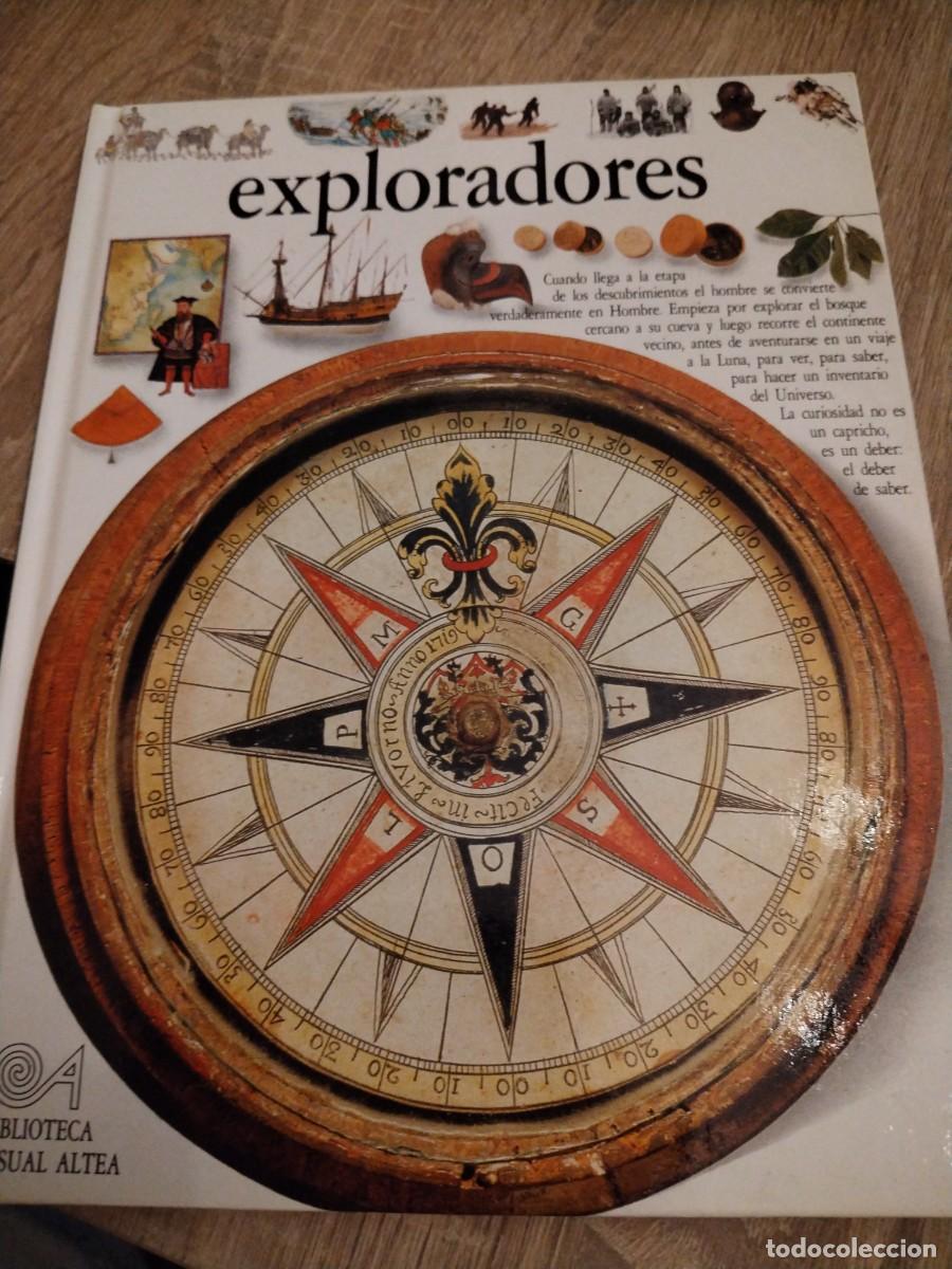Libros de segunda mano: Exploradores- biblioteca visual altea