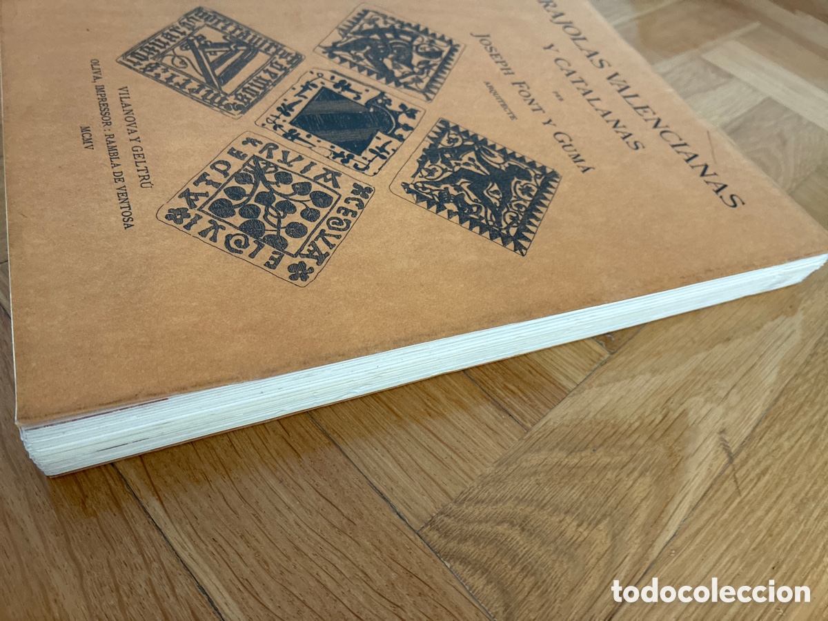 Libros de segunda mano: Rajolas valencianas y catalanas. Joseph Font y Gum&aacute;. Facs&iacute;mil - Foto 3