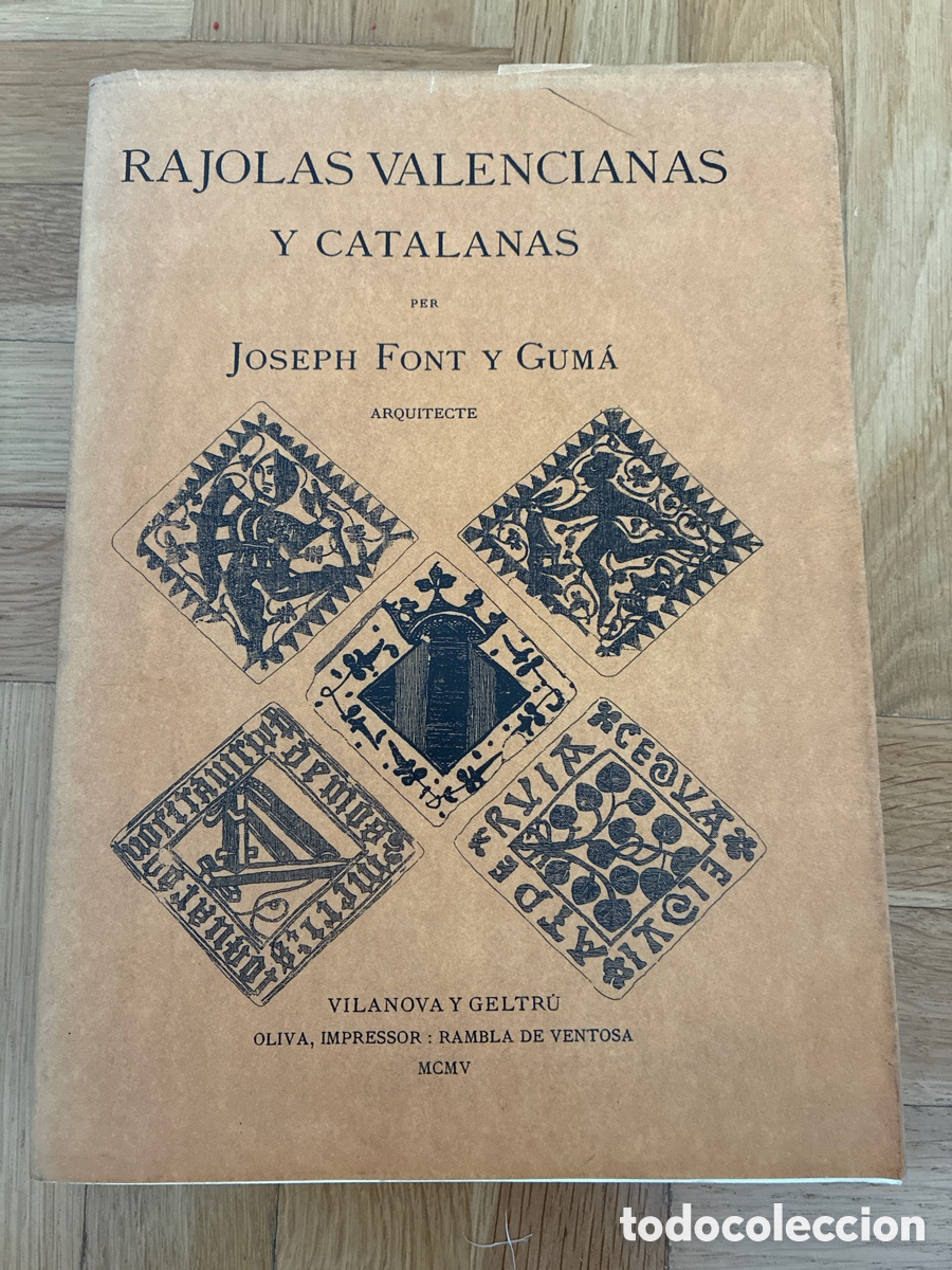 Libros de segunda mano: Rajolas valencianas y catalanas. Joseph Font y Gum&aacute;. Facs&iacute;mil