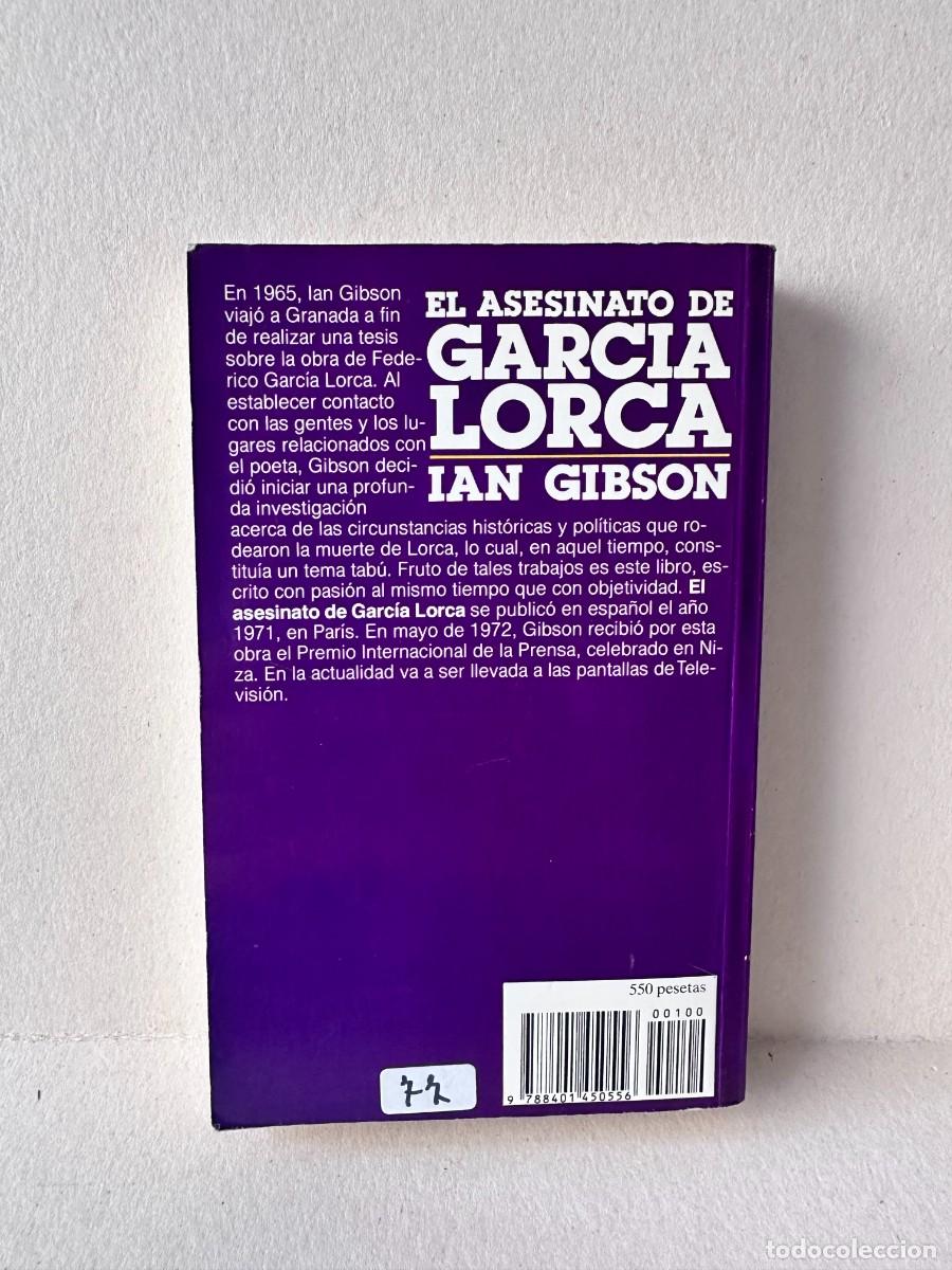 Libros de segunda mano: Ian Gibson - El asesinato de Garc&iacute;a Lorca - Foto 2
