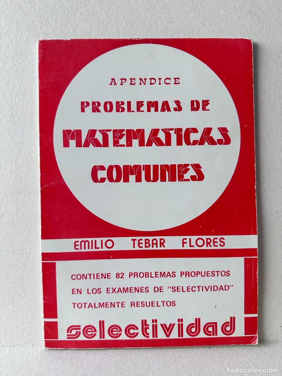 Libros de segunda mano: Emilio Tebar Flores - Problemas de Matem&aacute;ticas comunes