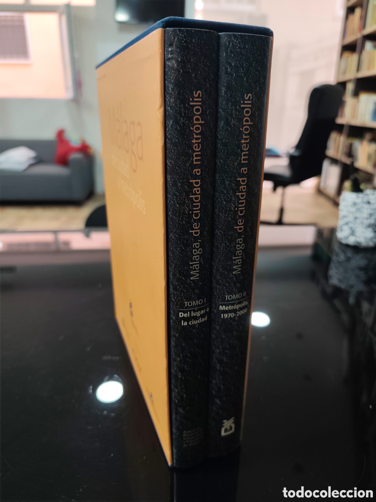 Libros de segunda mano: M&aacute;laga, de ciudad a metr&oacute;polis. 2 tomos en estuche