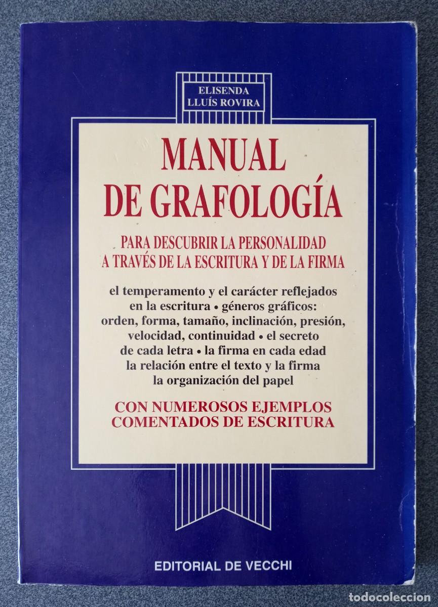 Libros de segunda mano: Manual De Grafolog&iacute;a Elisenda Lluis Rovira