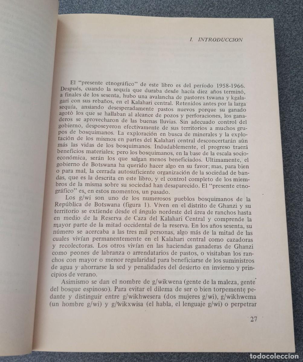Libros de segunda mano: Cazadores Del Desierto G.Silberbauer - Foto 6