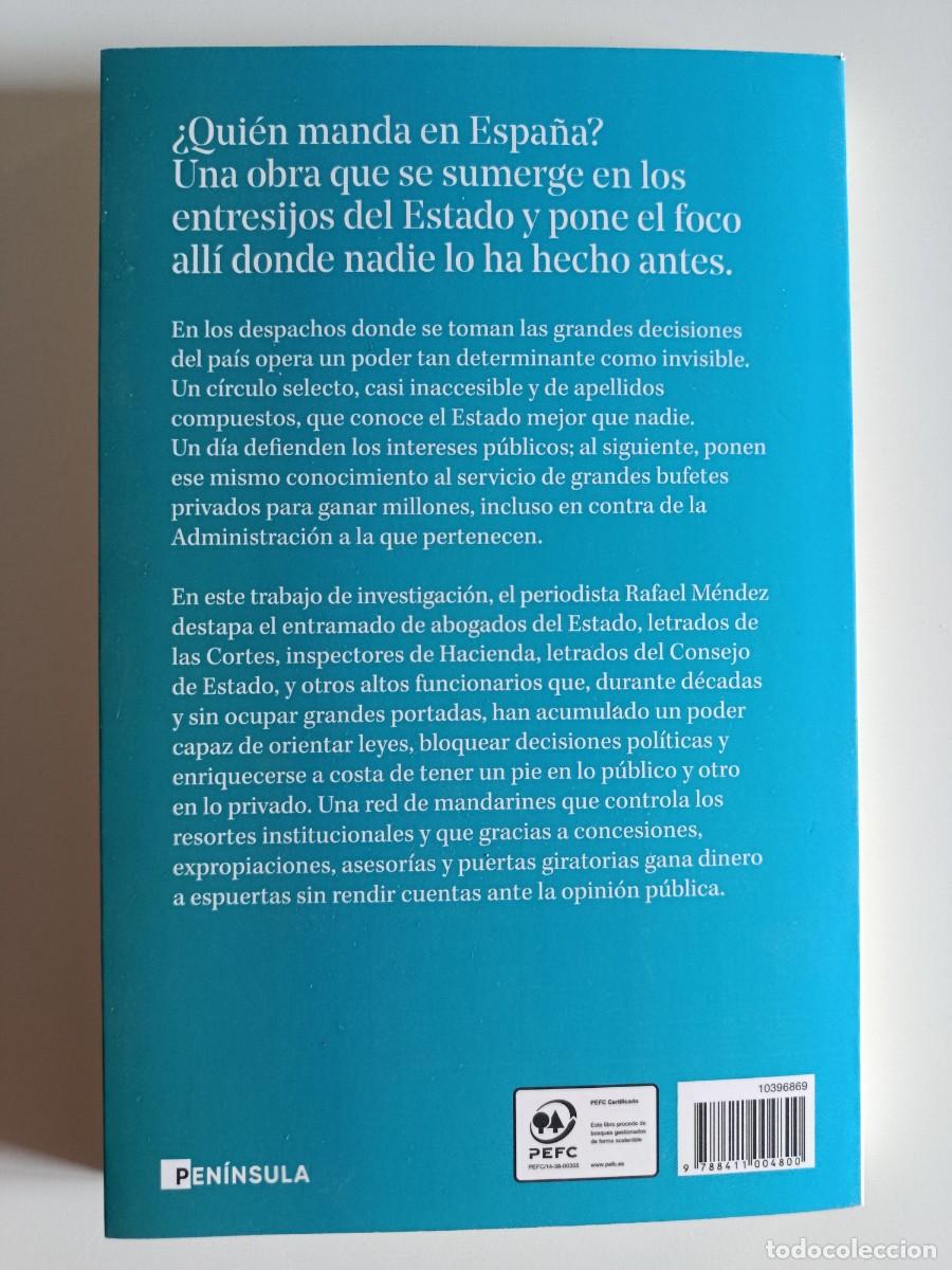 Libros de segunda mano: LOS DUE&Ntilde;OS DEL ESTADO. RAFAEL M&Eacute;NDEZ. PEN&Iacute;NSULA. 2026 - Foto 2