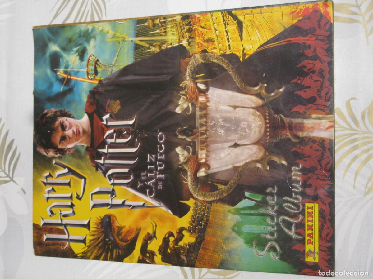 Libros de segunda mano: ALBUM HARRY POTTER Y EL CALIZ DE FUEGO. INCOMPLETO FALTAN 108 CROMOS APROX. PANINI 2005.