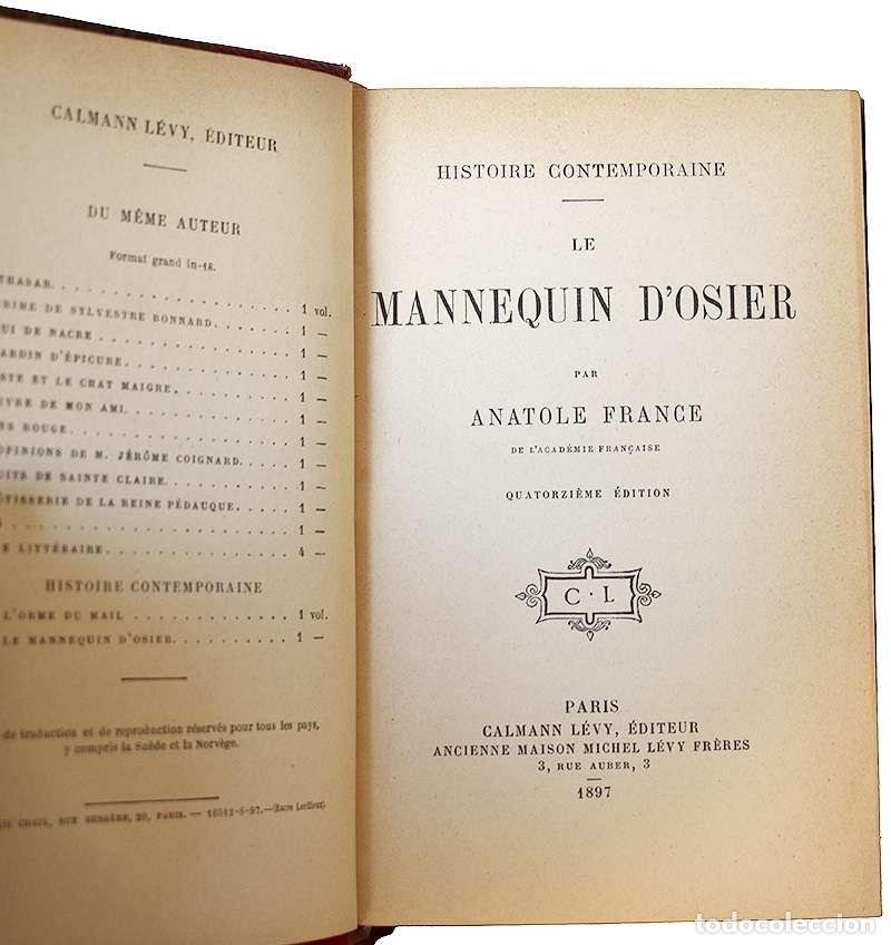 Libros de segunda mano: Le mannequin dosier - Anatole France - Foto 3