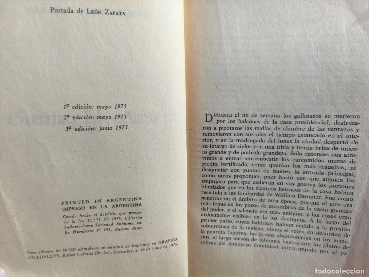 Libros de segunda mano: GABRIEL GARC&Iacute;A M&Aacute;RQUEZ &ndash; EL OTO&Ntilde;O DEL PATRIARCA &ndash; LM - Foto 2