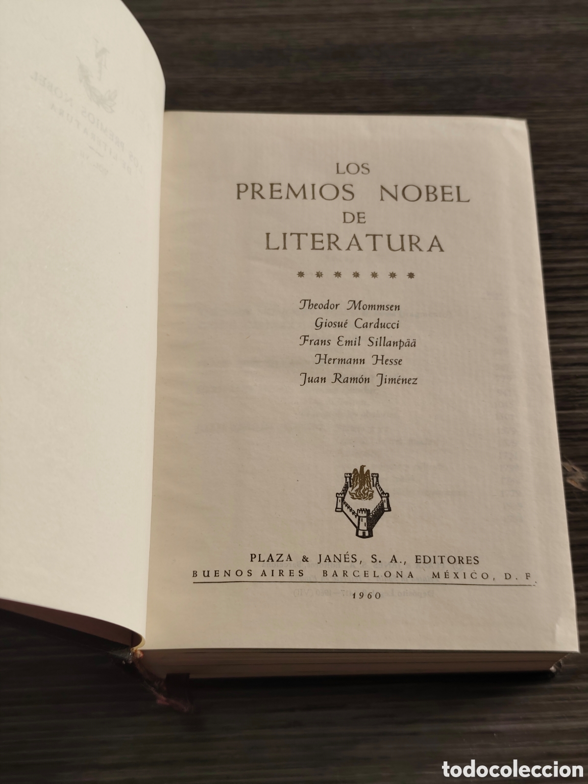 Libros de segunda mano: Los premios nobel de literatura VII Plaza Y Janes