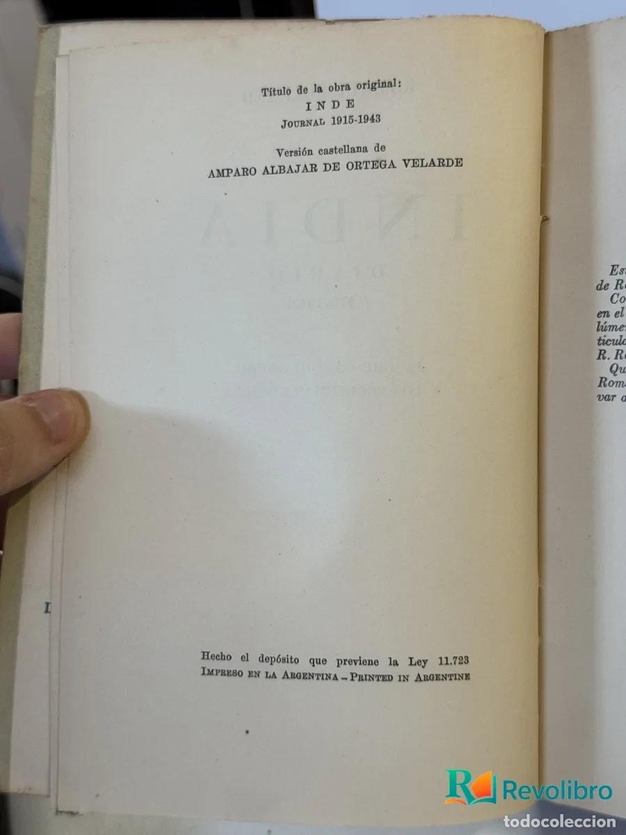 Libros de segunda mano: India 1915-1943 - Romain Rolland - Foto 2