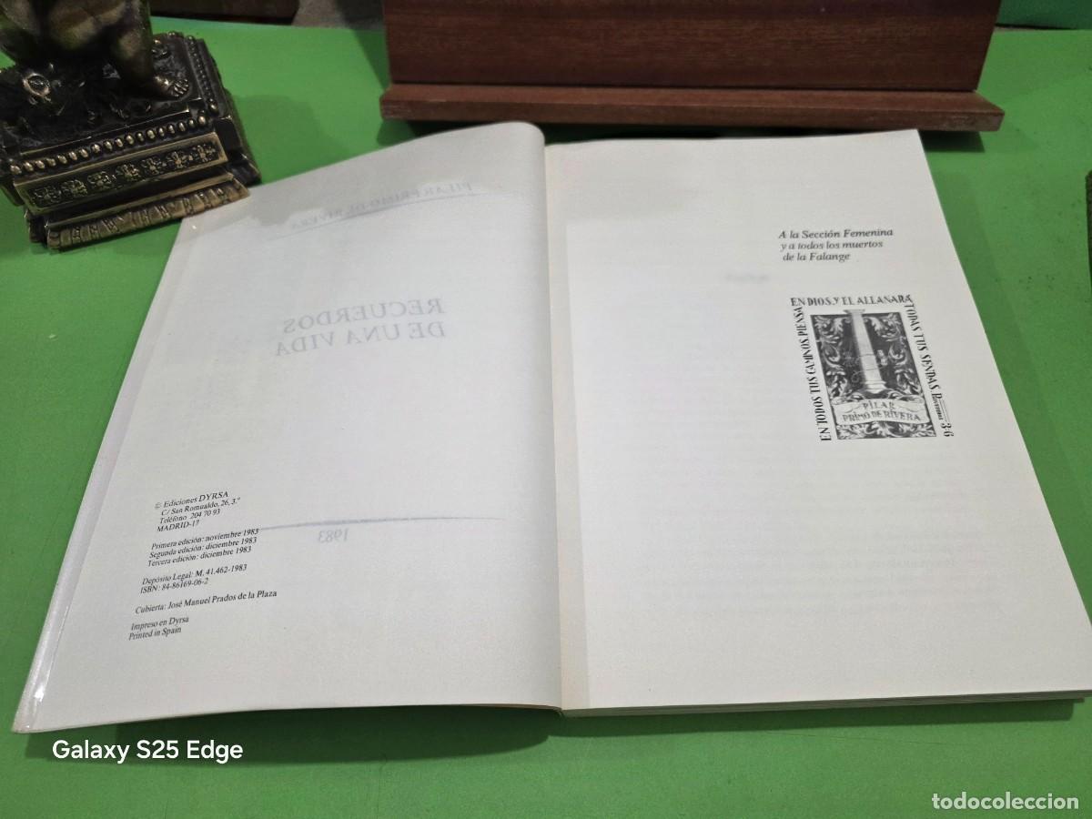 Libros de segunda mano: PILAR PRIMO DE RIVERA...&rdquo;&rdquo;RECUERDOS DE UNA VIDA&rdquo;&rdquo;...EDICIONES DYRSA...1983... - Foto 7