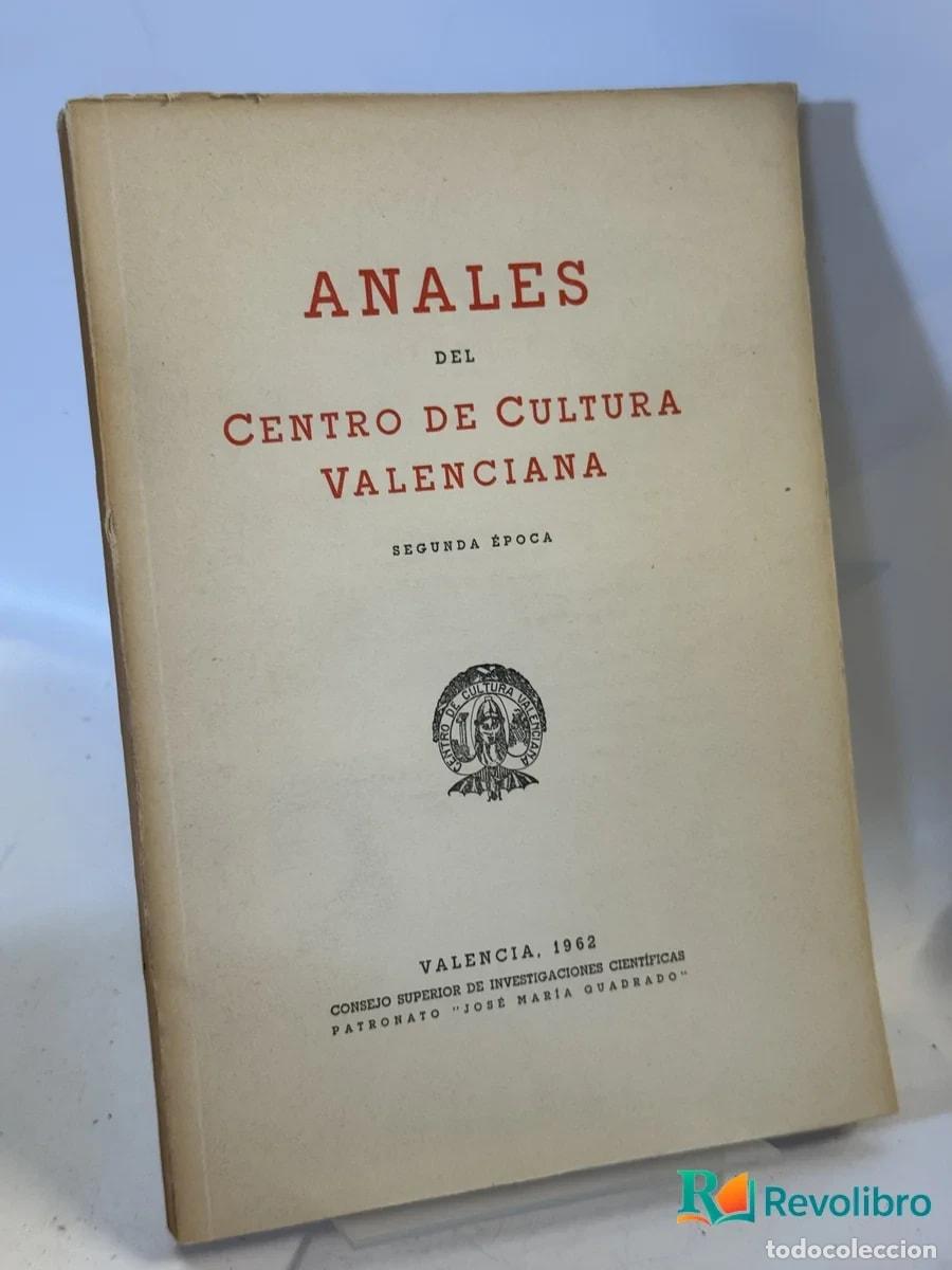 Libros de segunda mano: Anales del Centro de Cultura Valenciana - M. Sanchis Guarner