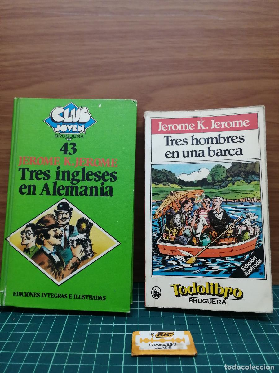 Libros de segunda mano: Lote Jerome K. Jerome &mdash; Tres hombres en una barca + Tres ingleses en Alemania