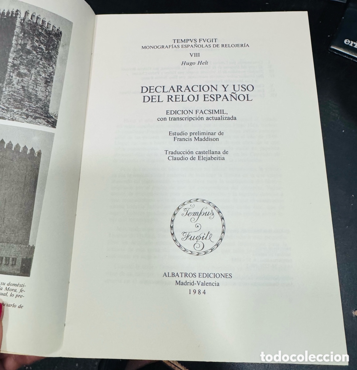 Libros de segunda mano: Declaraci&oacute;n y uso del reloj espa&ntilde;ol edici&oacute;n facs&iacute;mil - Foto 2