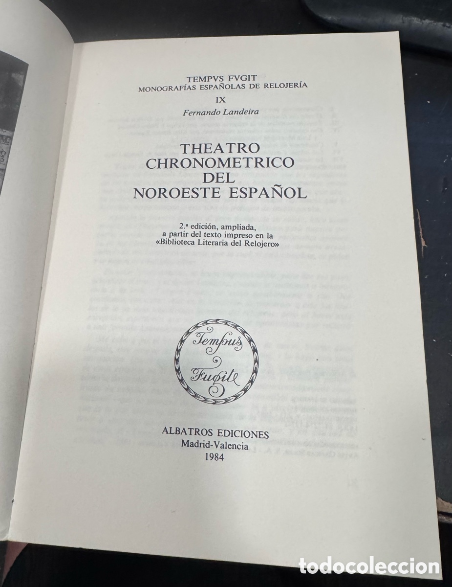 Libros de segunda mano: Theatro chronometrico del Noroeste espa&ntilde;ol - Foto 2