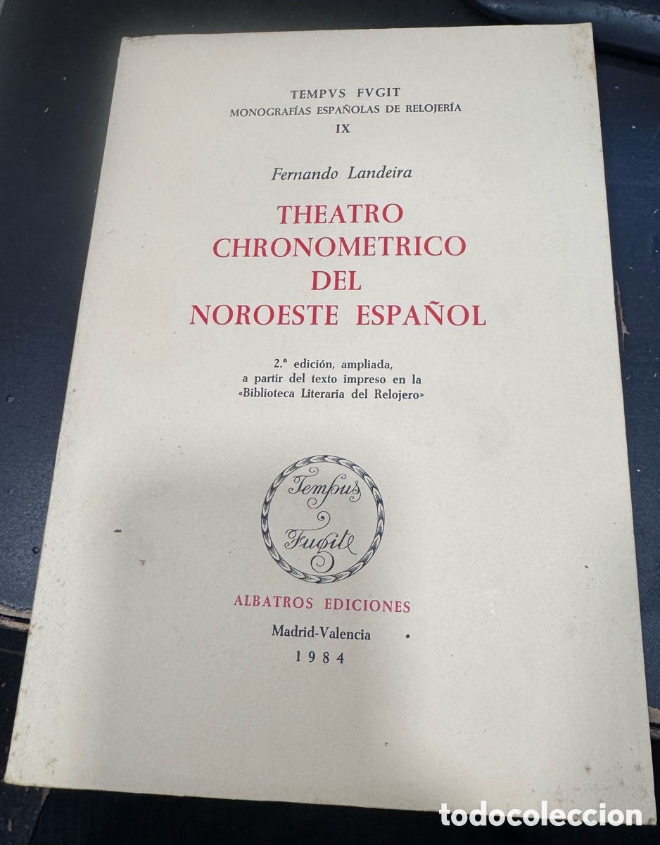 Libros de segunda mano: Theatro chronometrico del Noroeste espa&ntilde;ol
