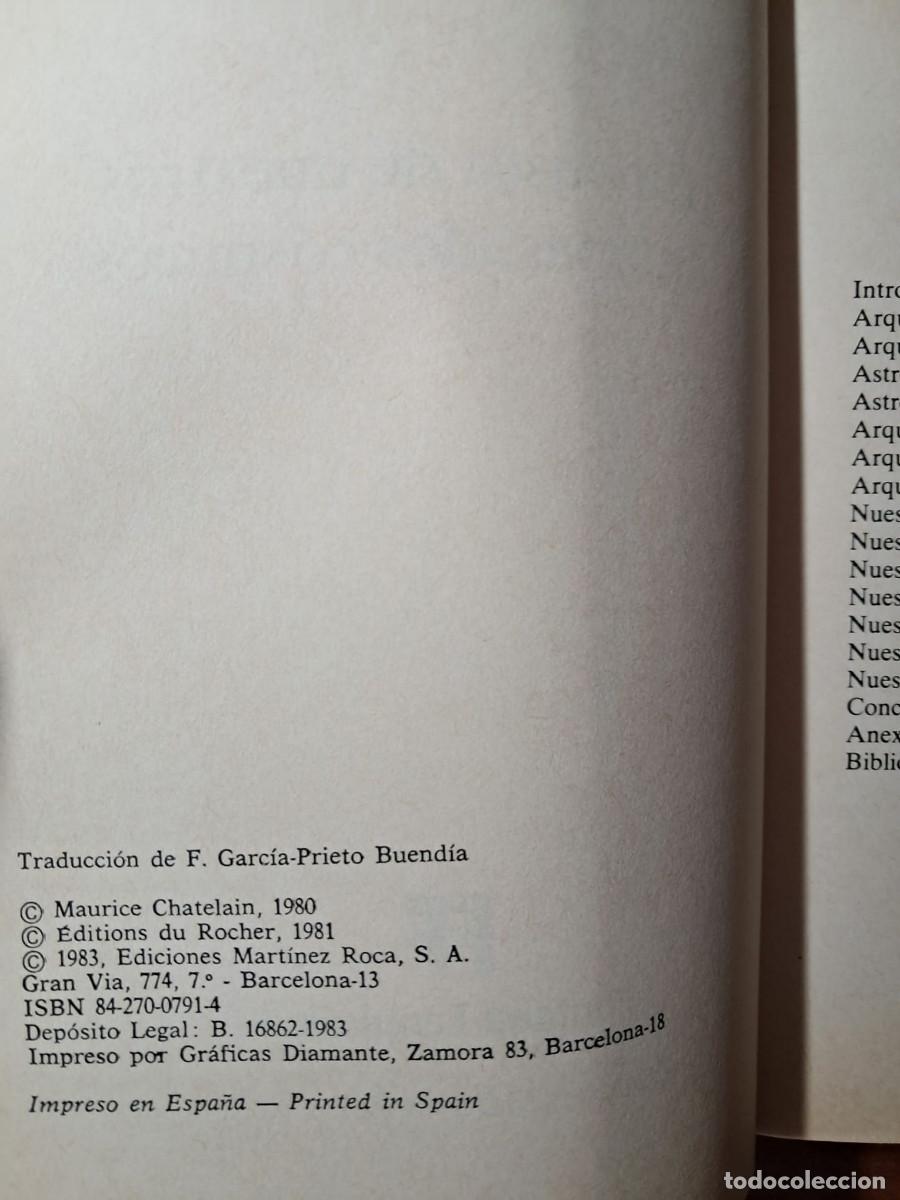 Libros de segunda mano: EN BUSCA DE NUESTROS ANTEPASADOS COSMICOS - MAURICE CHATELAIN - Foto 2