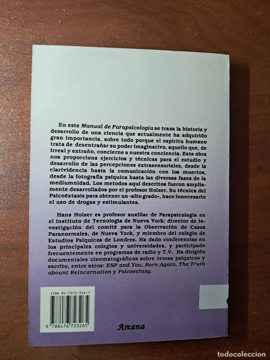 Libros de segunda mano: MANUAL DE PARAPSICOLOGIA - HANS HOLZER - Foto 7