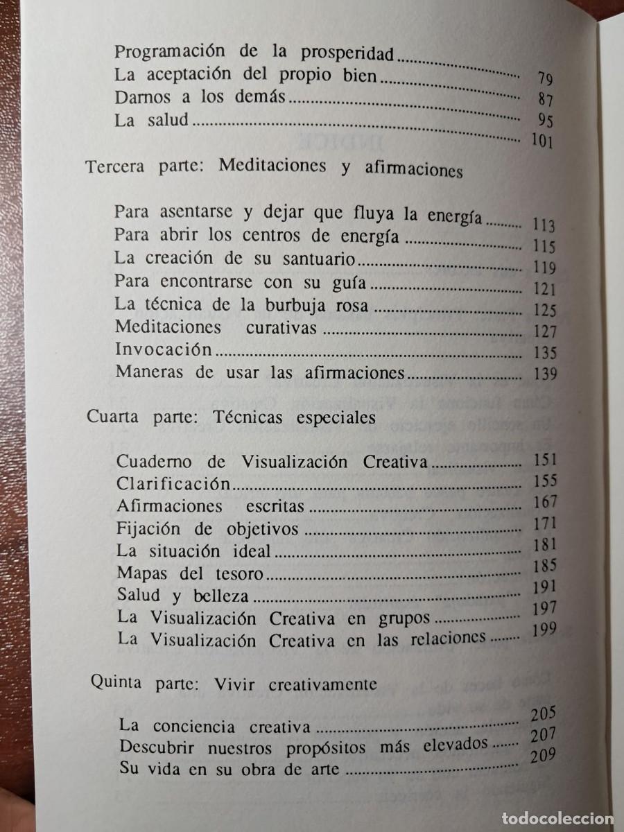 Libros de segunda mano: VISUALIZACION CREATIVA - SHAKTI GAWAIN - Foto 8